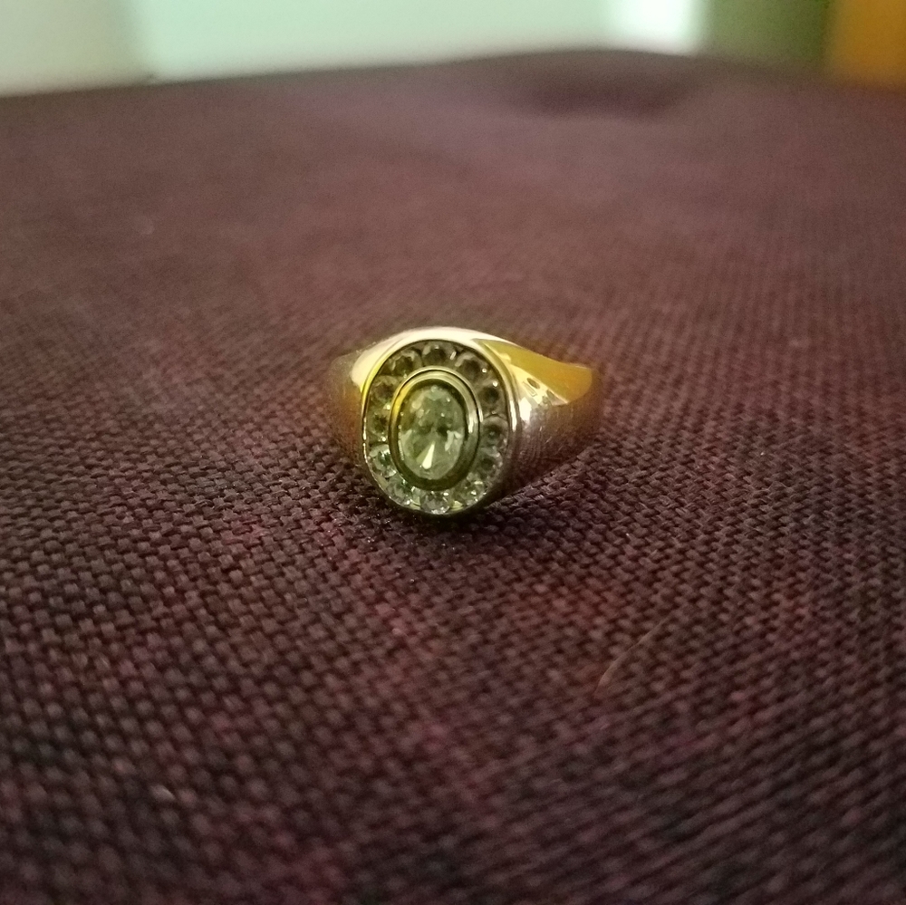 14k Gold Diamonique Ring